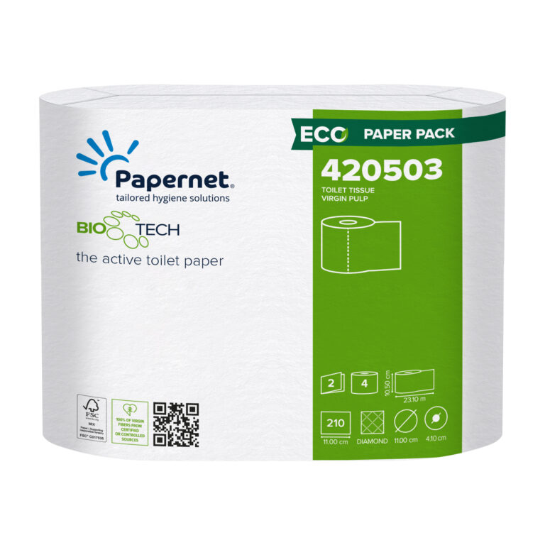 620 Carta Igienica Freshen tech 3 veli - 230 strappi - Papernet bianco  (conf.4 rotoli) 2.48 - Pulizia e Igiene - LoveOffice®