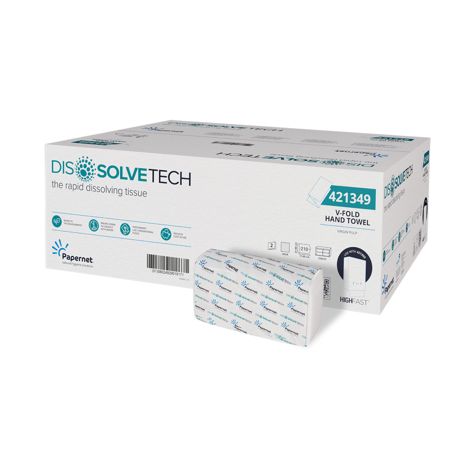 V Fold Hand Towel 421349